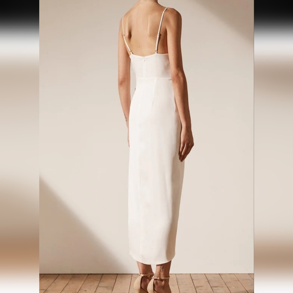 Shonajoy LUXE TIE FRONT COCKTAIL DRESS - IVORY - Picture 3 of 12